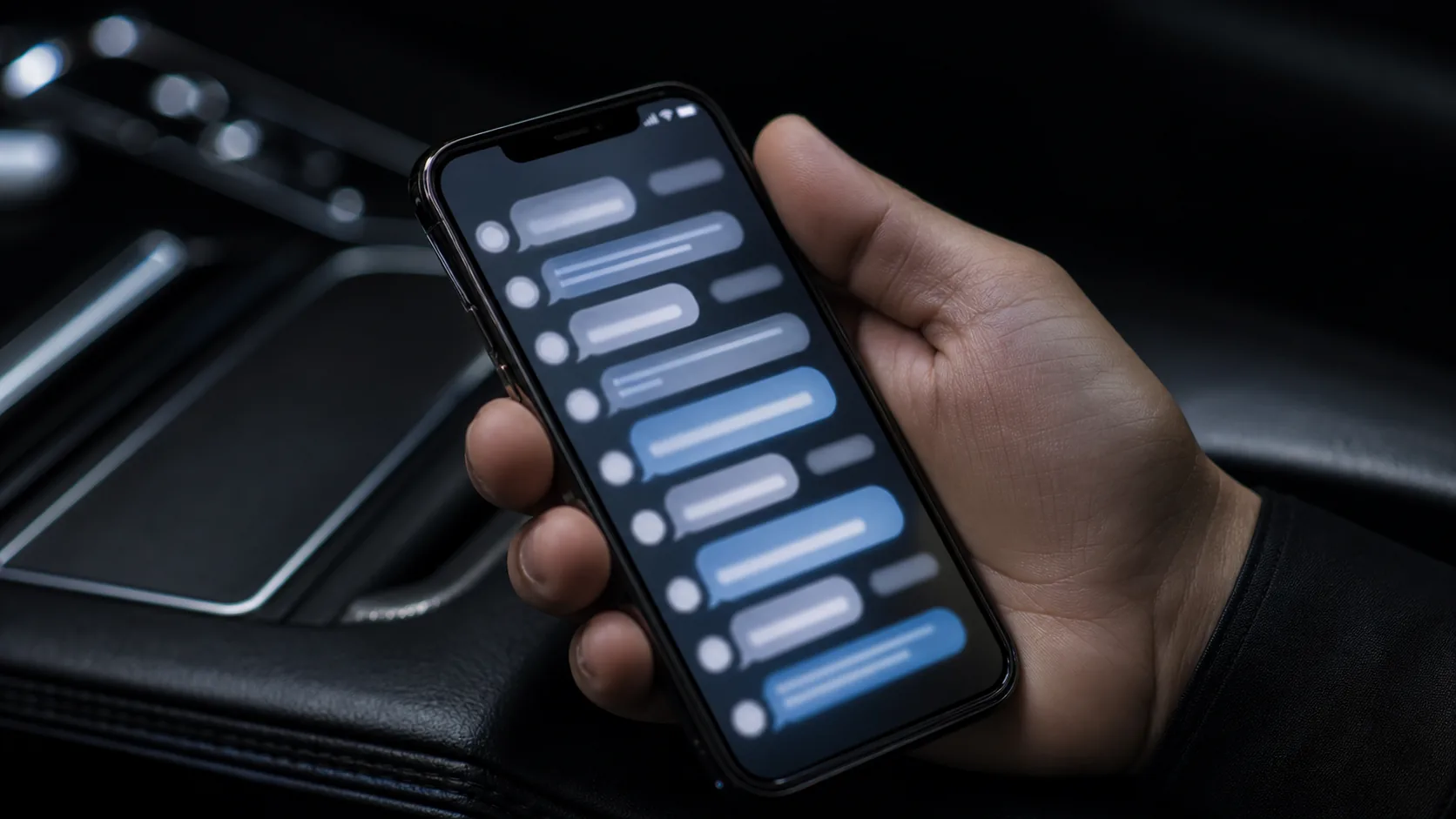 Celular con múltiples mensajes entrantes de compradores interesados