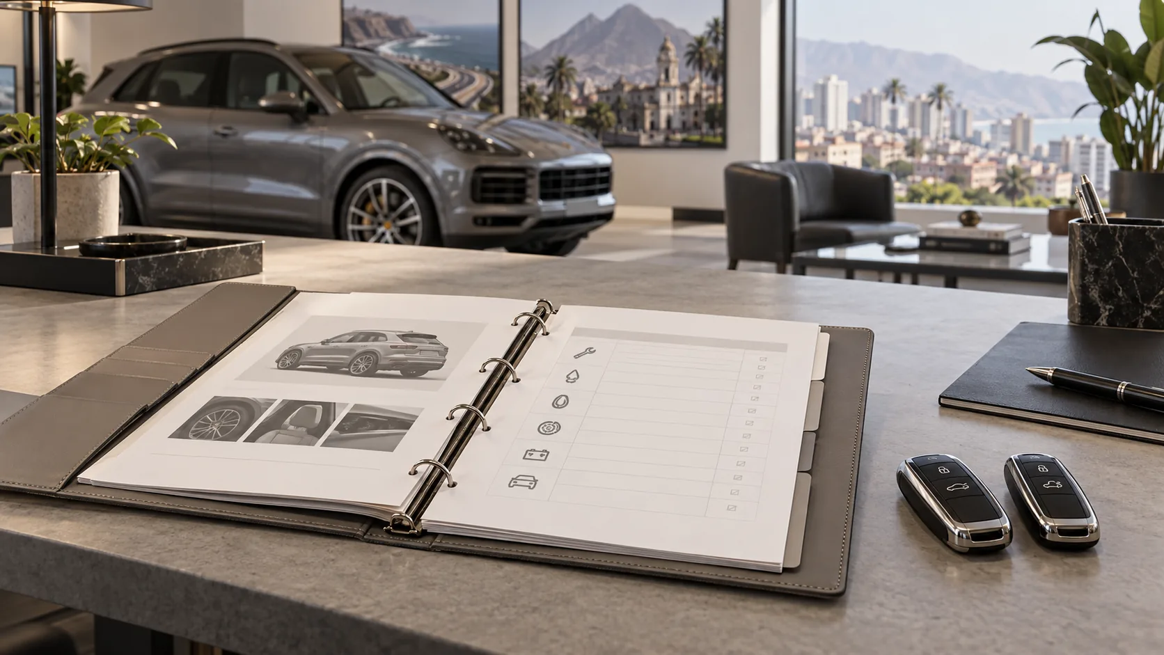 Historial y configuración de fábrica Historial de mantenimiento y configuración de un Porsche usado